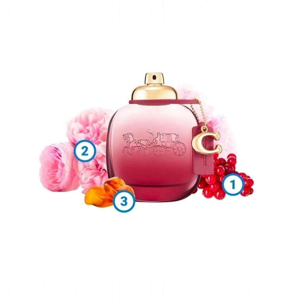 Coach Wild Rose Eau De Parfum 1 Oz Full Size New Sealed Bottle Beautiful Scent - Picture 7 of 12